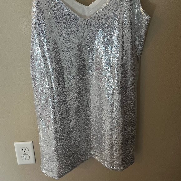 *New* Silver Sequined Party Dress - Picture 5 of 5